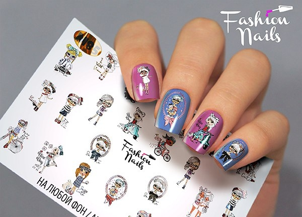Fashion Nails Слайдер-дизайн METALLIC № 85