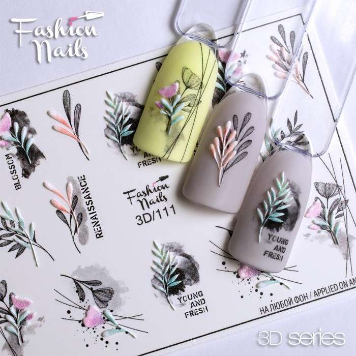 Fashion Nails Слайдер-дизайн 3D № 111