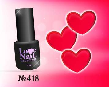 418 LOVE NAIL ГЕЛЬ ЛАК класса Premium       