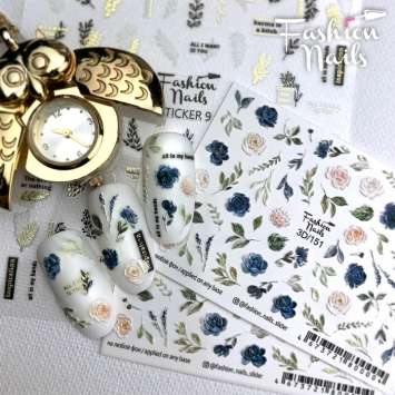 Fashion Nails Слайдер-дизайн 3D № 151