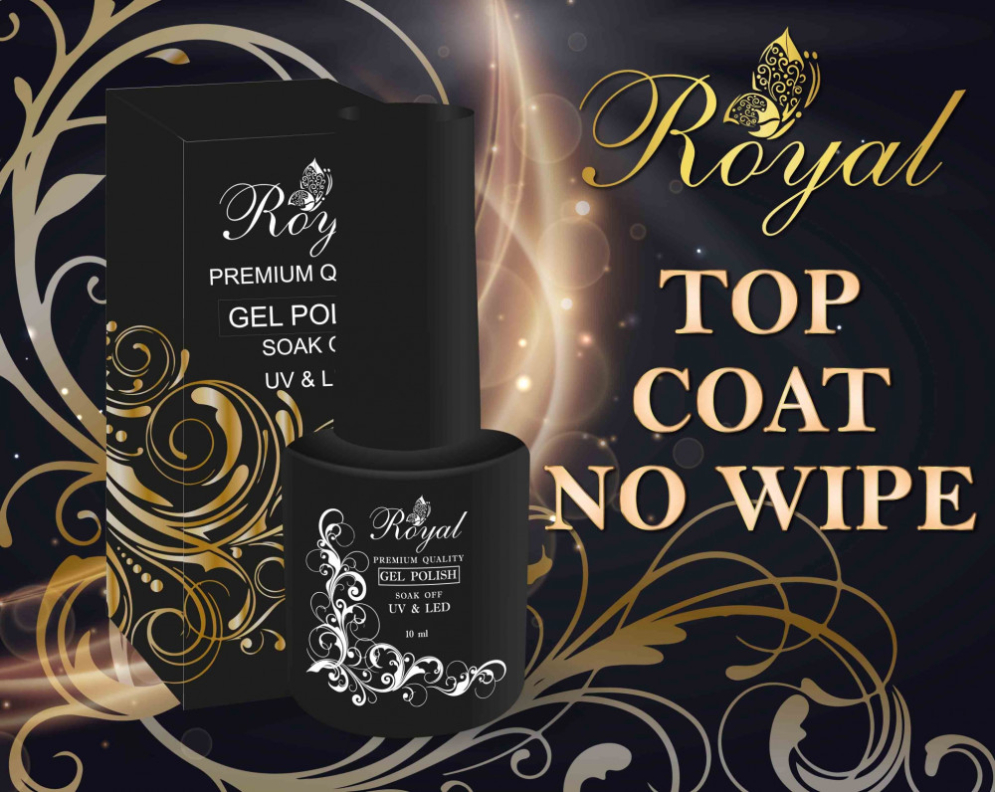 Гель-лак ROYAL 10 ml TOP без липкого слоя  