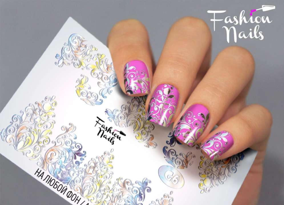 Fashion Nails Слайдер-дизайн GALAXY № 6
