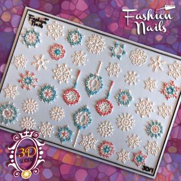 Fashion Nails Слайдер-дизайн 3D № 1