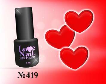 419 LOVE NAIL ГЕЛЬ ЛАК класса Premium        