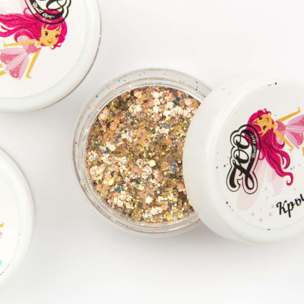 1398 Шестигранники микс "Крылья феи"   