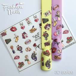 Fashion Nails Слайдер-дизайн 3D № 113