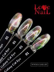 .Galaxy Cat Eye 01 LOVE NAIL ГЕЛЬ ЛАК класса Premium   