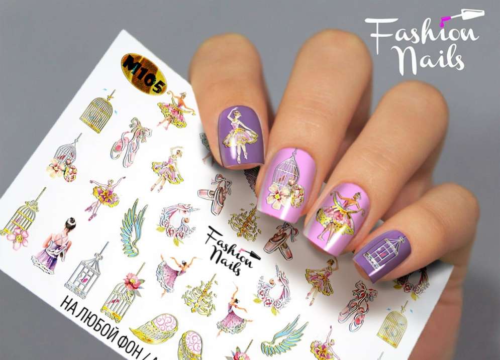 Fashion Nails Слайдер-дизайн METALLIC № 105