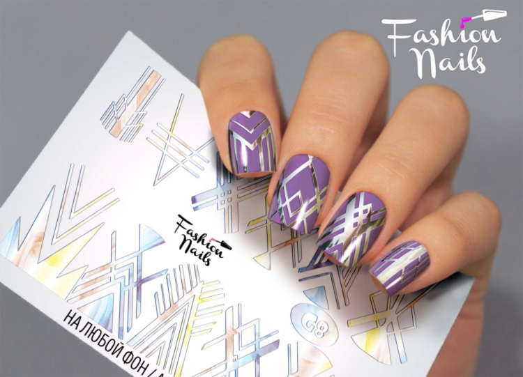 Fashion Nails Слайдер-дизайн GALAXY № 8