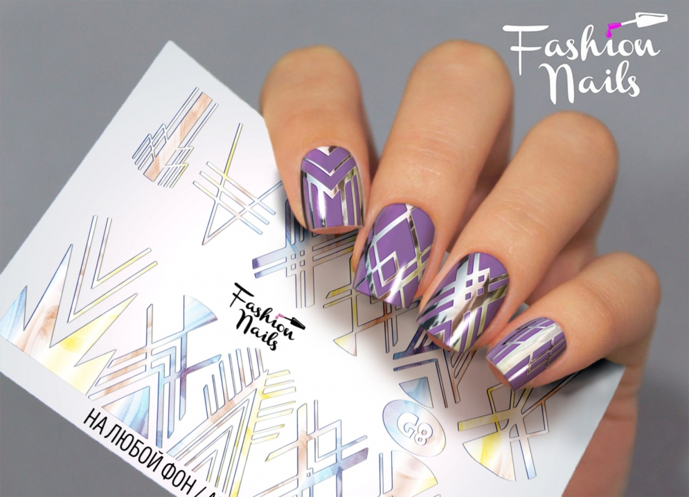 Fashion Nails Слайдер-дизайн GALAXY № 8