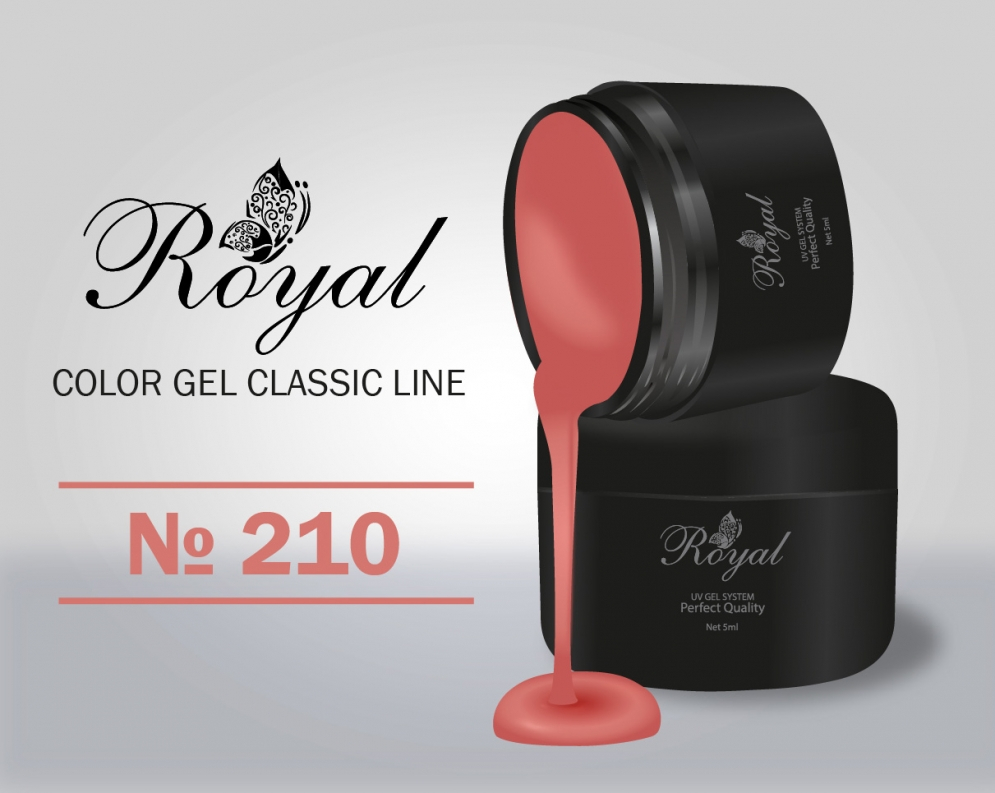 Цветной гель Royal Classic Line 5ml №210