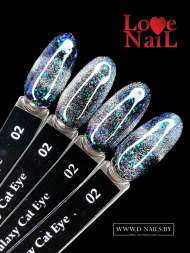 .Galaxy Cat Eye 02 LOVE NAIL ГЕЛЬ ЛАК класса Premium    