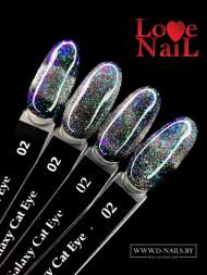 .Galaxy Cat Eye 02 LOVE NAIL ГЕЛЬ ЛАК класса Premium    