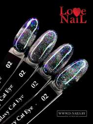 .Galaxy Cat Eye 02 LOVE NAIL ГЕЛЬ ЛАК класса Premium    