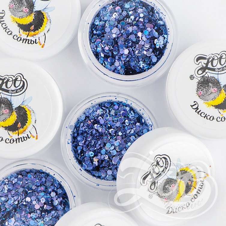 1341 Шестигранники микс "Диско соты"