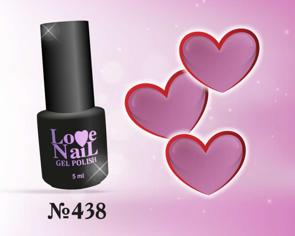 438 LOVE NAIL ГЕЛЬ ЛАК класса Premium                           