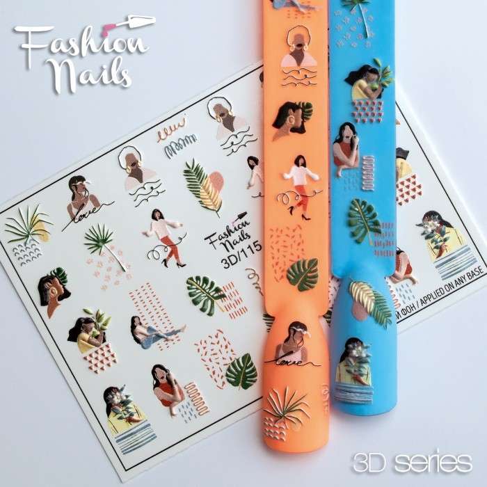 Fashion Nails Слайдер-дизайн 3D № 115