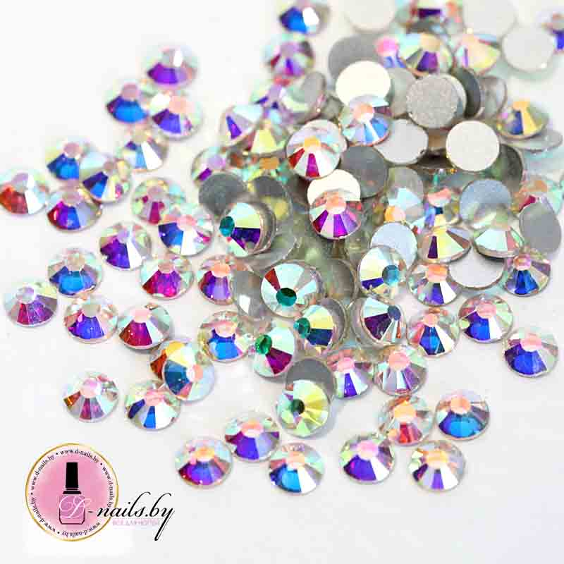 Стразы ss3 Crystal AB 1.3-1.5mm 100шт 
