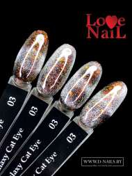 .Galaxy Cat Eye 03 LOVE NAIL ГЕЛЬ ЛАК класса Premium     