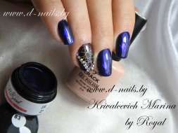 Фольга для дизайна ногтей "битое стекло" Royal №5