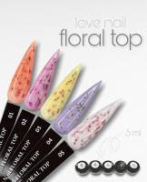 LOVE NAIL FLORAL TOP 01 5ml (топ с сухоцветами без липкого слоя) 