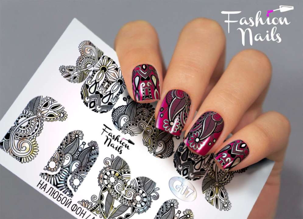 Fashion Nails Слайдер-дизайн GALAXY № 17