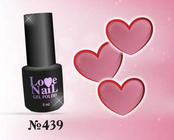 439 LOVE NAIL ГЕЛЬ ЛАК класса Premium                            