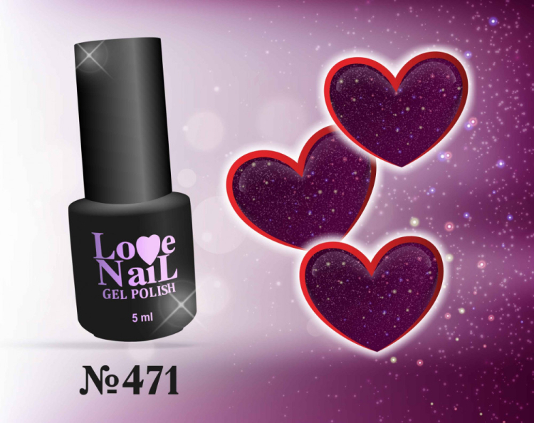 471 LOVE NAIL ГЕЛЬ ЛАК класса Premium                                 