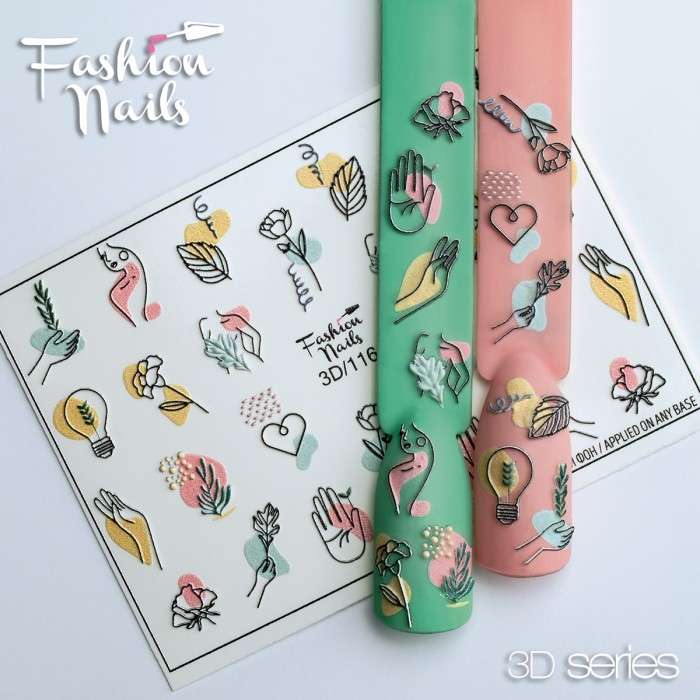 Fashion Nails Слайдер-дизайн 3D № 116