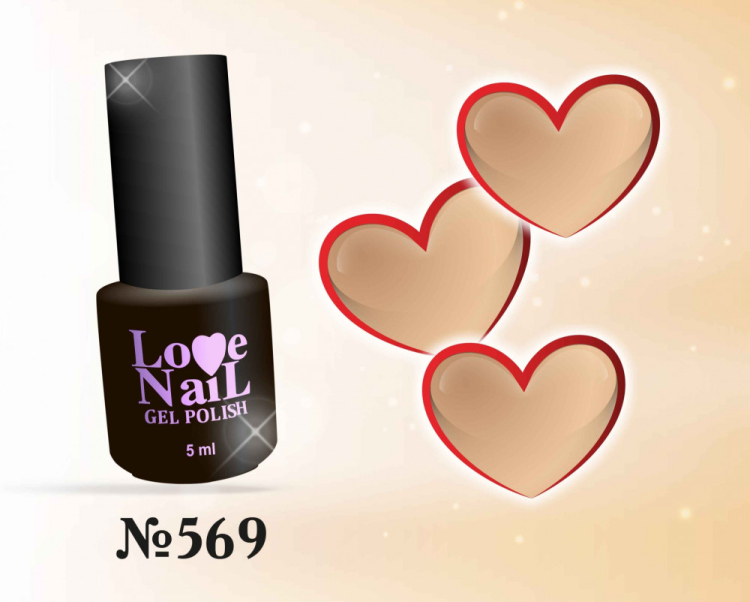 569 LOVE NAIL ГЕЛЬ ЛАК класса Premium         