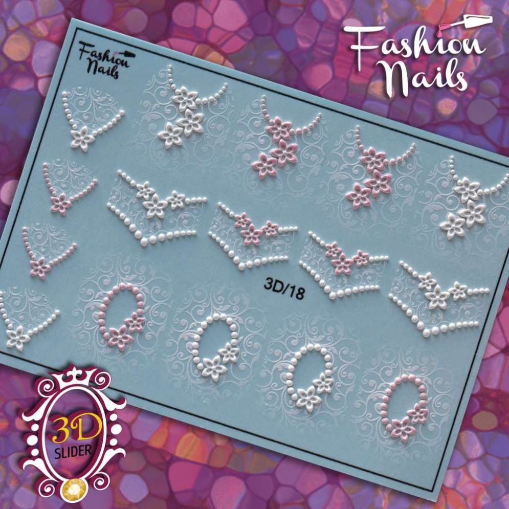 Fashion Nails Слайдер-дизайн 3D № 18