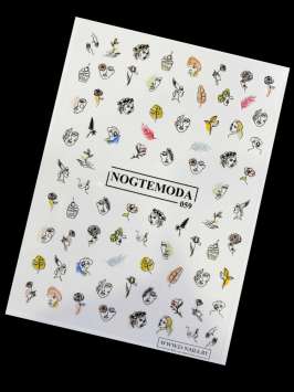 Наклейки Nogtemoda № 059