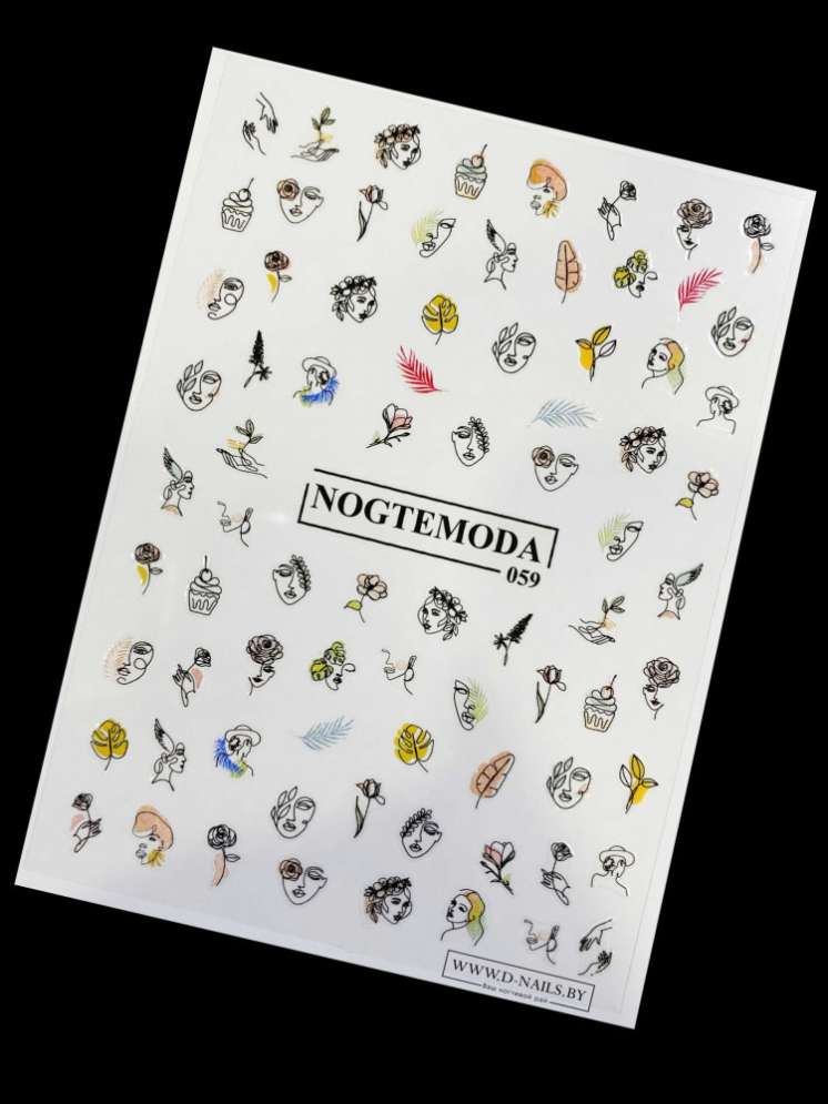 Наклейки Nogtemoda № 059