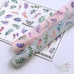 Fashion Nails Слайдер-дизайн 3D CRYSTAL № 47