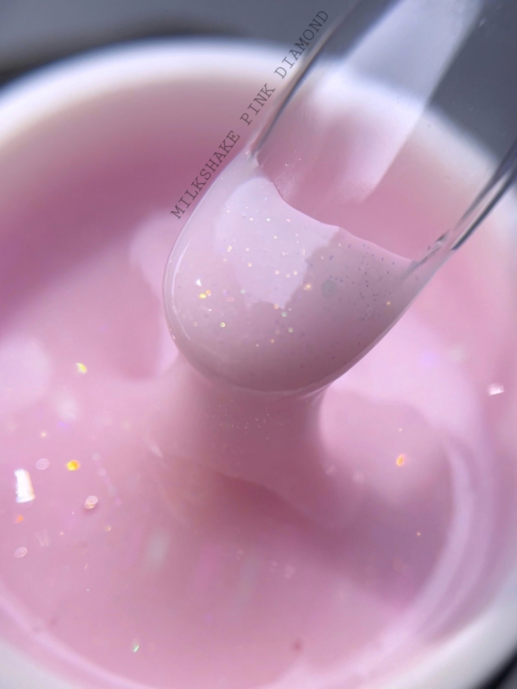 Молочно-розовый гель MILKSHAKE PINK DIAMOND ROYAL GEL
