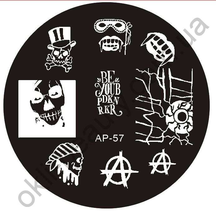 Диск для стемпинга круглый №AP-57