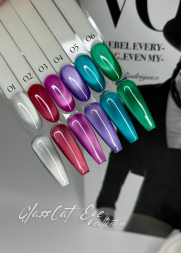 Гель-лак ROYAL Кошачий глаз "GLASS CAT EYE" №02