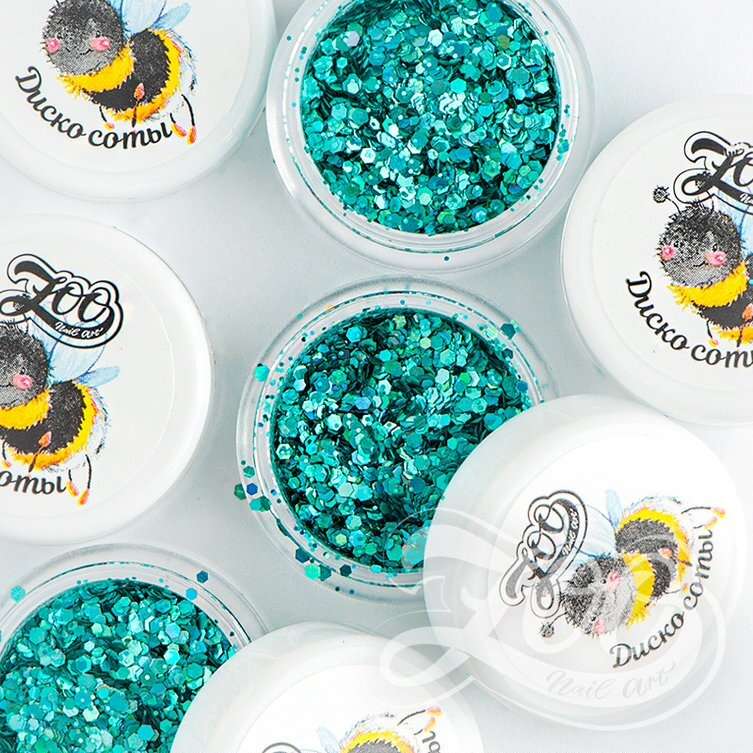 1344 Шестигранники микс "Диско соты" 