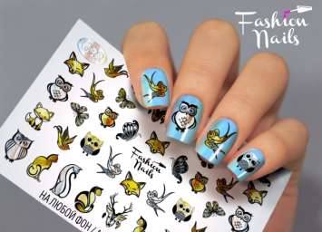 Fashion Nails Слайдер-дизайн GALAXY № 33