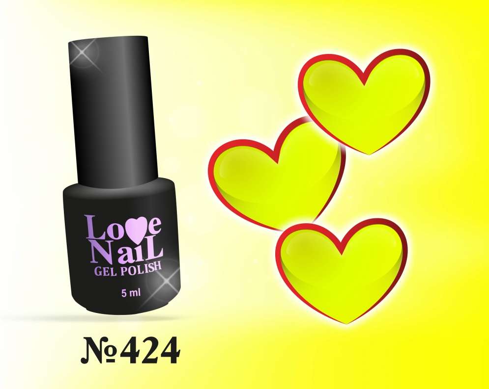 424 LOVE NAIL ГЕЛЬ ЛАК класса Premium             