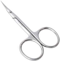 Ножницы для кутикулы Silver Star НСС 7 (16мм) ручной заточки загнутые, серия Classic