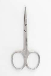 Ножницы для кутикулы Silver Star НСС 7 (16мм) ручной заточки загнутые, серия Classic