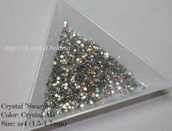 Стразы ss4 Crystal AB 1.5-1.7mm 100шт  