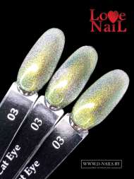 .Opal Cat Eye 03 LOVE NAIL ГЕЛЬ ЛАК класса Premium      