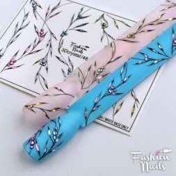 Fashion Nails Слайдер-дизайн 3D CRYSTAL № 48