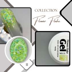 Глиттер-гель "FLOWER FLAKE" 11 5gr   
