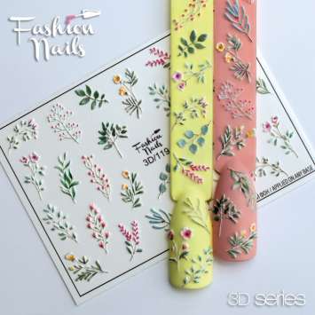 Fashion Nails Слайдер-дизайн 3D № 119