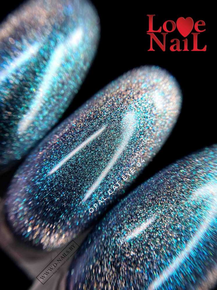.Opal Cat Eye 04 LOVE NAIL ГЕЛЬ ЛАК класса Premium       
