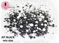 Стразы JET BLACK MIX SIZE 100 шт