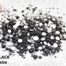 Стразы JET BLACK MIX SIZE 100 шт